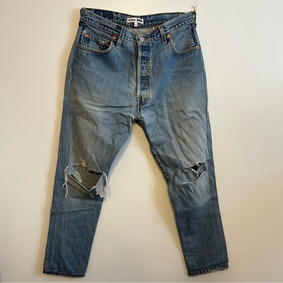 Re/Done • Levi’s Skinny Fit Distressed Jeans - Picture 2 of 7